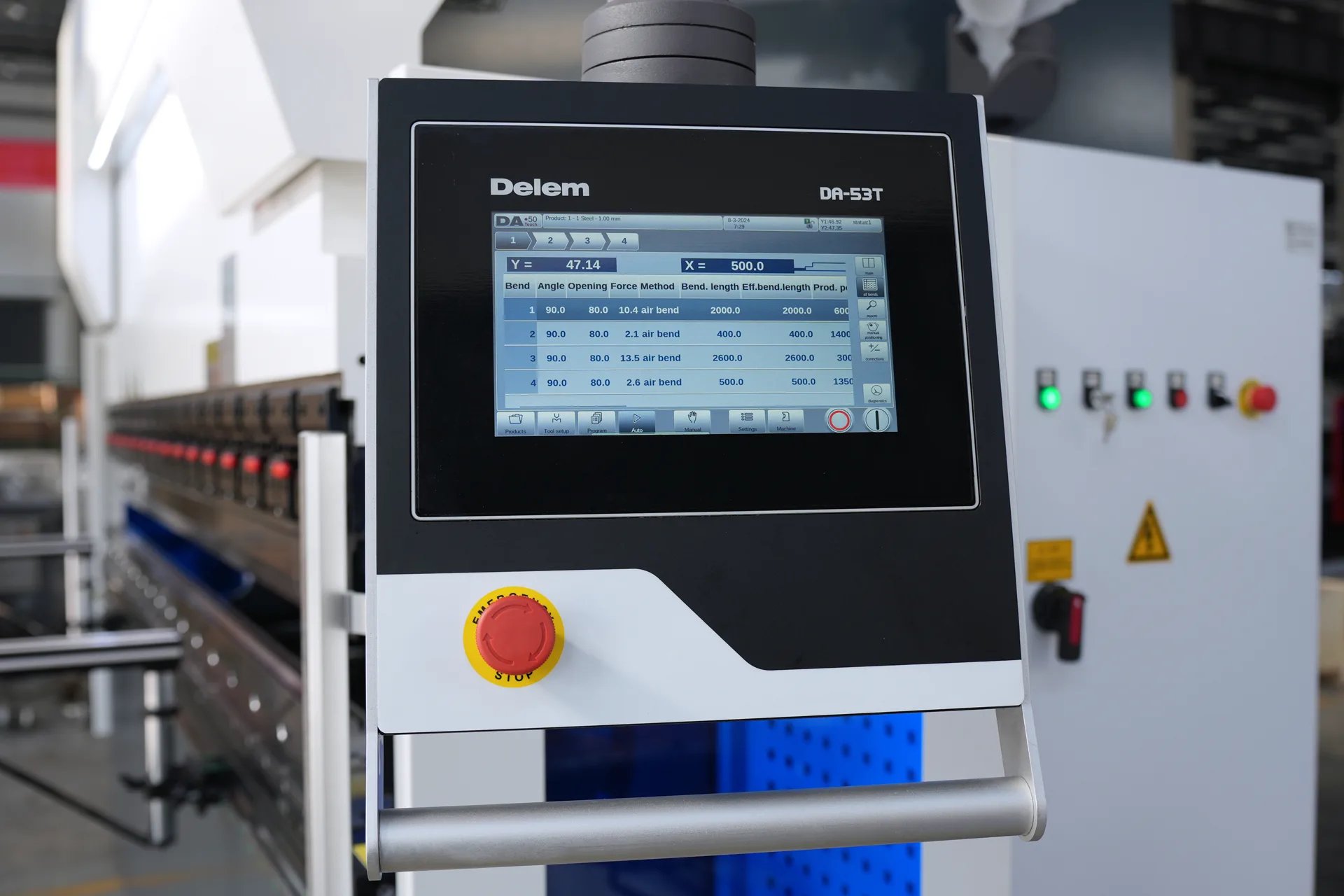 MB8 Series Press Brake with DA-58T 21 Delem DA 53T Controller